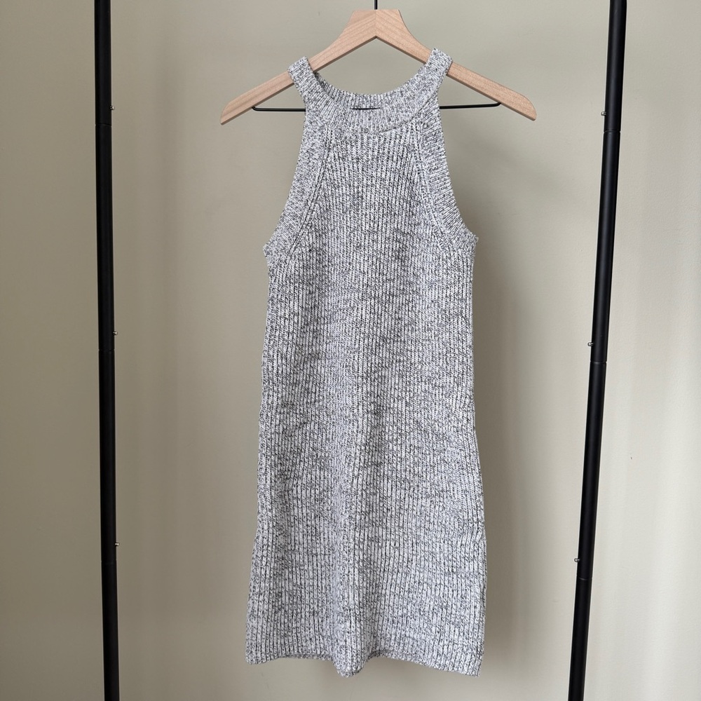 Madewell Valley Sweater Dress in Marled Grey